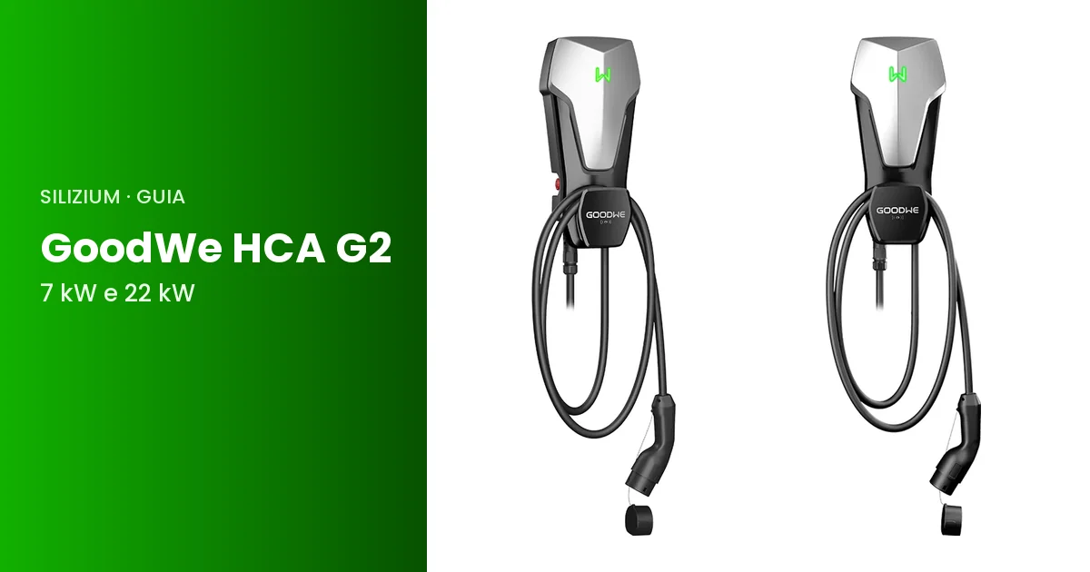 Carregador GoodWe HCA G2 com cabo Tipo 2
