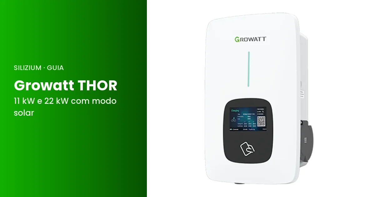 Carregador Growatt THOR para carro elétrico