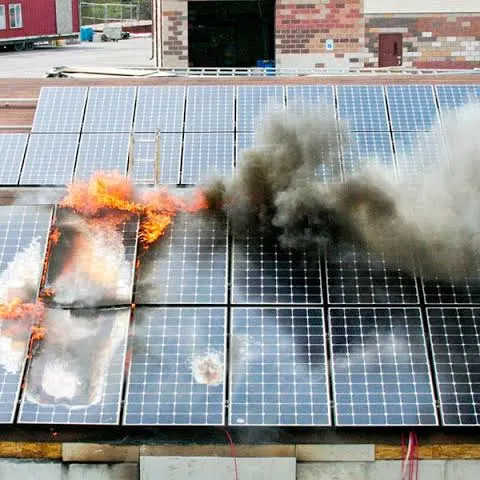 Incêndio em sistema fotovoltaico — sinistro real